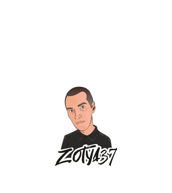 Zotya37 termék minta fekete pólón