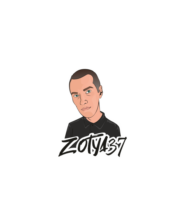 Zotya37 Termék minta fehér pólón