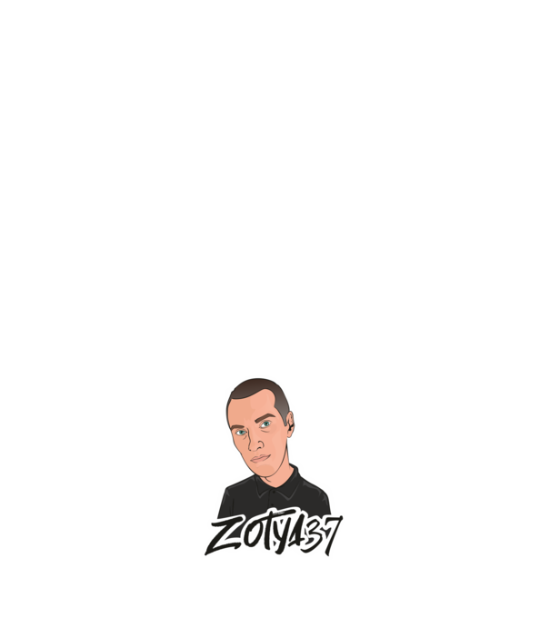 Zotya37 termék minta sötétkék pólón