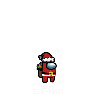 Merry Sus-mas! minta fekete pólón