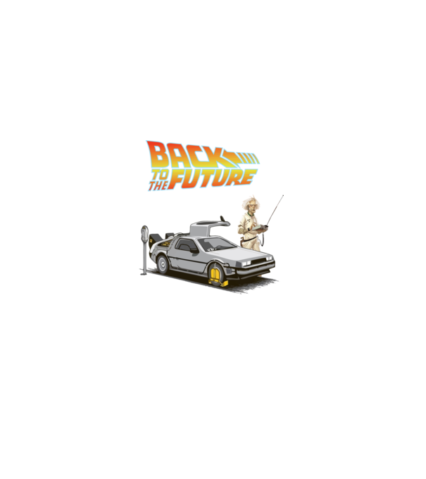 BTTF Sh*t Happens minta szürke pólón