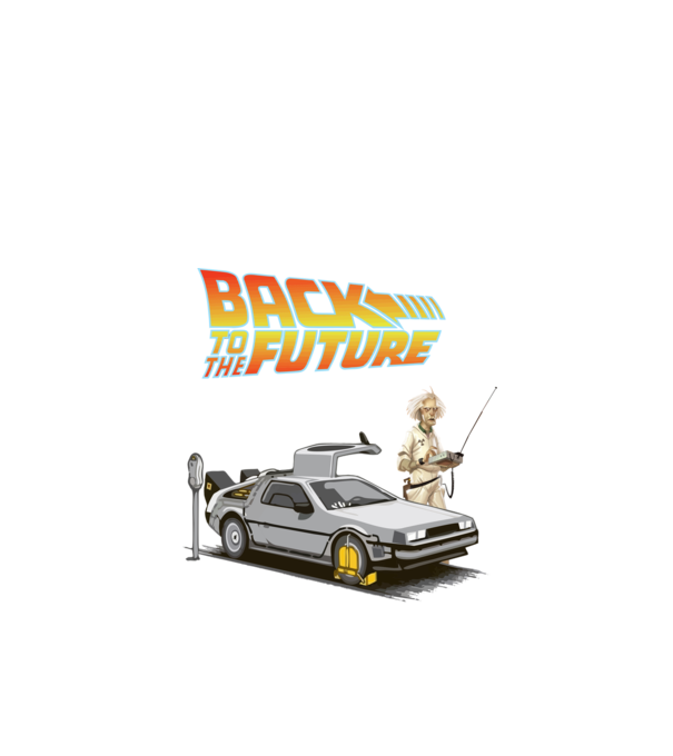 BTTF Sh*t Happens minta fekete pólón