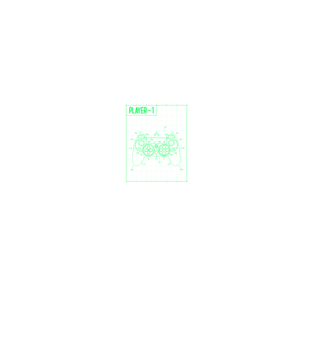 retro-gaming-t-shirt-design-creator-featuring-a-diagram-of-a-console-244b-el1 minta fekete pólón