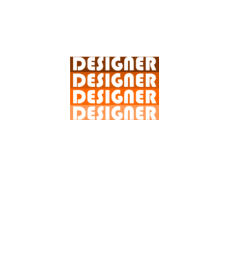 designer narancs minta fekete pólón