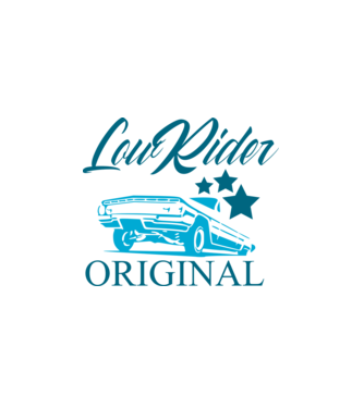 lowrider blue minta fehér pólón
