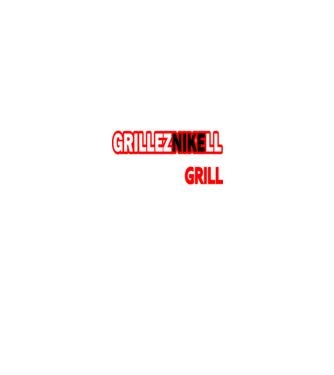 grilleznikell fehér minta fekete pólón