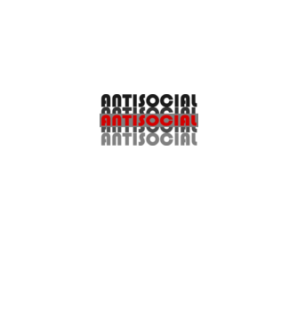 antisocial minta fehér pólón