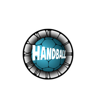 handball clock minta fehér pólón