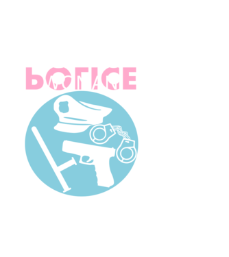 policewoman white minta fekete pólón