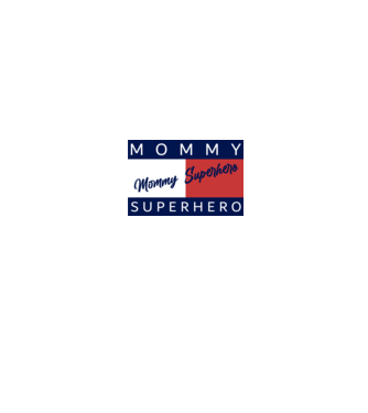 Mommy superhero (T.H.) minta fehér pólón