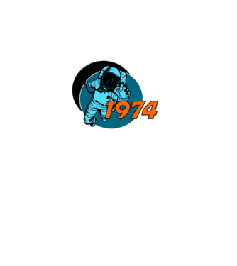 úrhajós 1974 minta fekete pólón