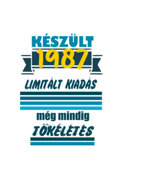 mindig tökéletes 1987 minta világoskék pólón