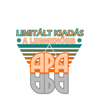 legmenőbb apa minta fehér pólón