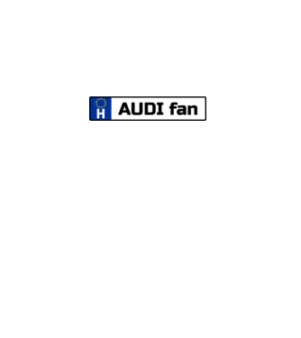 rendszám Audi minta világoskék pólón