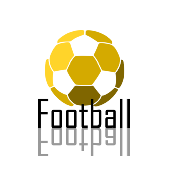 football yellow minta fehér pólón