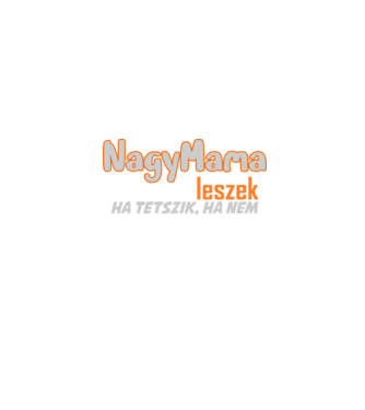 nagymama minta fehér pólón