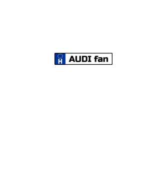 rendszám Audi minta szürke pólón
