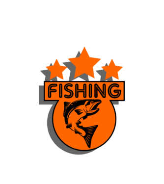 fishing orange minta fehér pólón