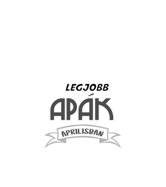 Apa április minta fekete pólón
