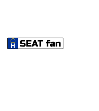 rendszám seat minta fehér pólón