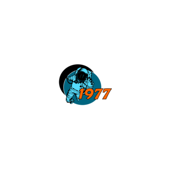 úrhajós 1977 minta fekete pólón