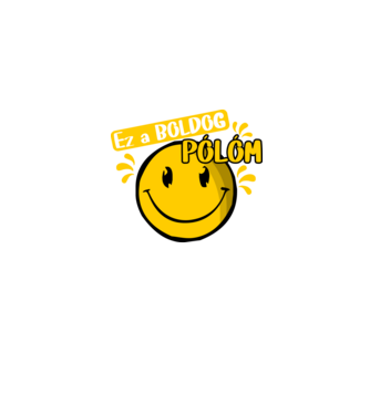 ez a boldog pólóm minta szürke pólón