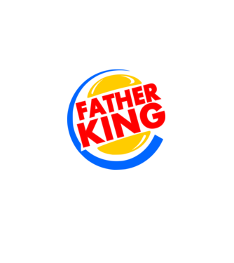 burger father king minta fekete pólón