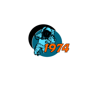 úrhajós 1974 minta fekete pólón