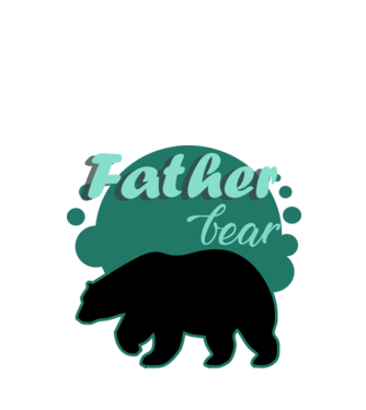 father bear minta fekete pólón