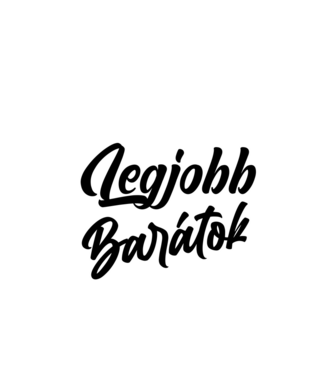 legjobb barátok1 minta fehér pólón