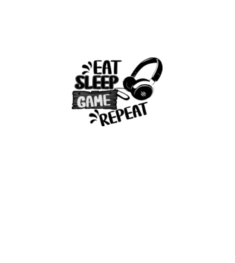 eat sleep gamer minta fehér pólón