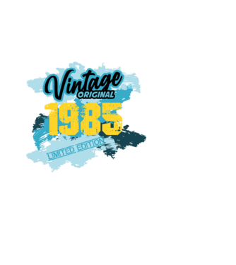 1985 vintage minta fekete pólón
