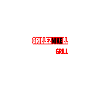 grilleznikell fehér minta fekete pólón