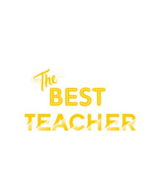 the best teacher yellowpng minta fehér pólón