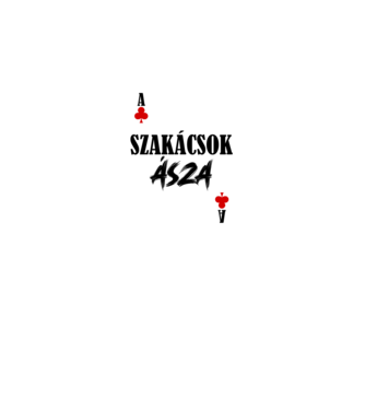 A card szakácsok fehér minta fekete pólón
