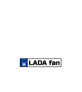 rendszám lada minta fehér pólón