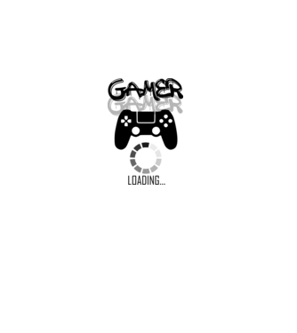 gamer loading01 minta szürke pólón