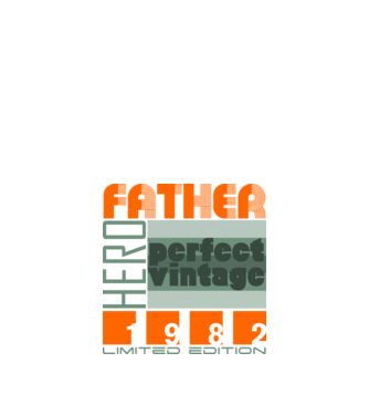 hero father 1982 minta fekete pólón
