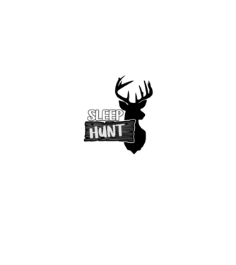 eat sleep hunt fehér  minta fekete pólón