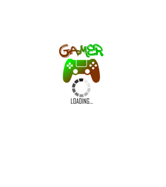 gamer loading minta homokszín pólón