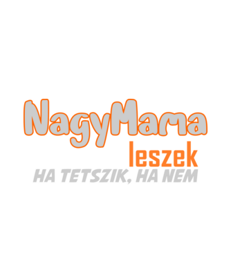 nagymama minta fehér pólón