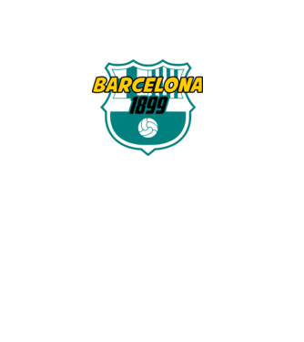 barcelona minta szürke pólón
