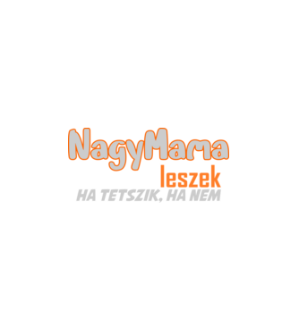 nagymama minta fehér pólón