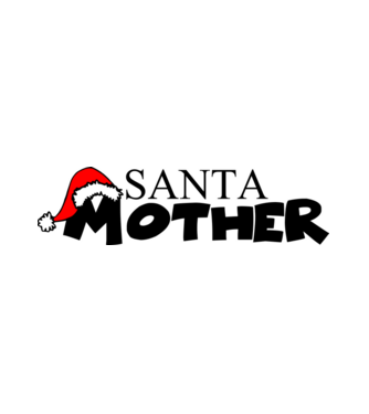 santa mother minta fehér pólón