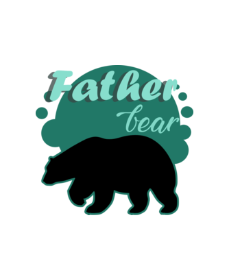 father bear minta fehér pólón