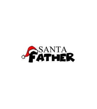 santa father minta fehér pólón