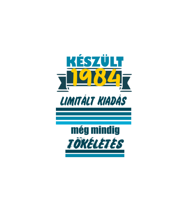 mindig tökéletes 1984 minta fehér pólón