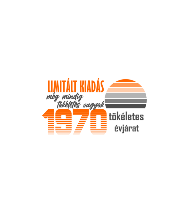 limitált kiadás 1970 minta fehér pólón