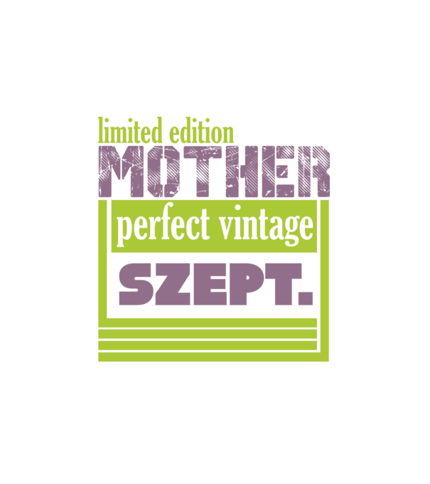 mother szept minta fehér pólón