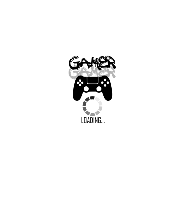 gamer loading01 minta szürke pólón